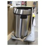 Alpine Commercial Grade Heavy Gauge Stainless Steel Open-Top Trash Can 27-1/2"Hx16"D 17-Gallon (in box)