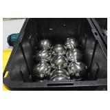 Lot of (12) Decorative Balls Silver 6"D