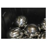 Lot of (12) Decorative Balls Silver 6"D