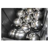 Lot of (12) Decorative Balls Silver 6"D
