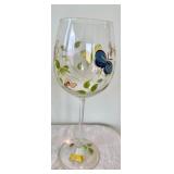 Lenox and Block Hand Painted Stemmed Glassware