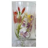 Lenox and Block Hand Painted Stemmed Glassware
