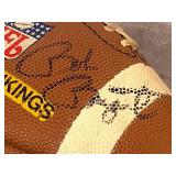 Signed MN Vikings Football; Bob Lurtsema, Bob Bryant, Wally Hilenberg and Chuck Foreman
