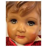 Vintage Doll and Curious George Stuffed Toy
