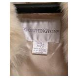 Ladies Faux Fur Coat by Worthington