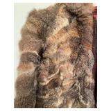 Ladies Zip Up Fur Coat