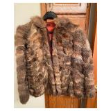 Ladies Zip Up Fur Coat