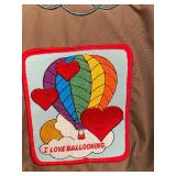Columbia Zip Up Jacket with Hot Air Balloon Decorative Patches