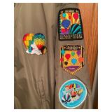 Columbia Zip Up Jacket with Hot Air Balloon Decorative Patches