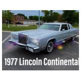 Rare Silver Beauty!  1977 Lincoln Continental 2D Coupe Classic Car