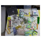 Lot of Fishing Tackle  with Strings, Spoons, Misc. Tackle