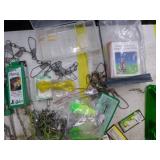 Lot of Fishing Tackle  with Strings, Spoons, Misc. Tackle