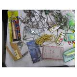 Lot of Fishing Tackle  with Strings, Spoons, Misc. Tackle