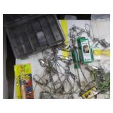 Lot of Fishing Tackle  with Strings, Spoons, Misc. Tackle