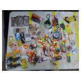 Lot of Fishing Tackle  with Bobbers, Jigs