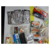 Lot of Fishing Tackle  with Bobbers, Jigs