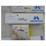 Lot of (5 Boxes) Mustad Fish Hooks 1000-count