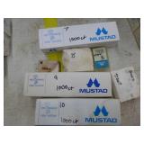 Lot of (7 Boxes) Mustad Fish Hooks