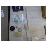 Atwood Metal Oar Locks (in package)  with Misc. Plastic Tackle Containers