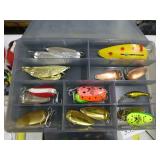 Fishing Tackle Box  with Fishing Tackle, Reels, Bobbers, Fishing Line