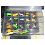 Fishing Tackle Box  with Fishing Tackle, Reels, Bobbers, Fishing Line