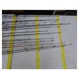 Lot of (20) Fishing Rods  with Bait Caster (x10), Open Face (x10)
