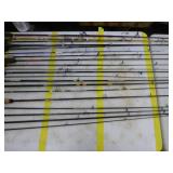 Lot of (20) Fishing Rods  with Bait Caster (x10), Open Face (x10)