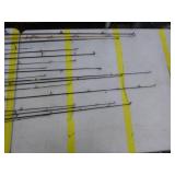 Lot of (20) Fishing Rods  with Bait Caster (x10), Open Face (x10)