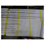 Lot of (20) Fishing Rods  with Bait Caster (x10), Open Face (x10)