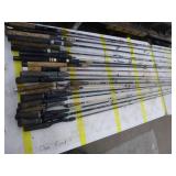 Lot of (20) Fishing Rods  with Bait Caster (x10), Open Face (x10)