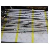 Lot of (20) Fishing Rods  with Bait Caster (x10), Open Face (x10)