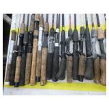 Lot of (20) Fishing Rods  with Bait Caster (x10), Open Face (x10)
