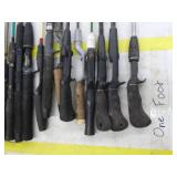 Lot of (20) Fishing Rods  with Bait Caster (x10), Open Face (x10)