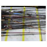 Lot of (40) Fishing Rods (need repair)
