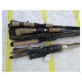 Lot of (20) Bait Caster Fishing Rods