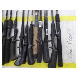 Lot of (20) Fishing Rods  with Bait Caster (x10), Open Face (x10)