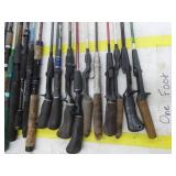 Lot of (20) Fishing Rods  with Bait Caster (x10), Open Face (x10)