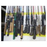 Lot of (20) Fishing Rods  with Bait Caster (x10), Open Face (x10)