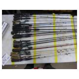 Lot of (20) Bait Caster Fishing Rods