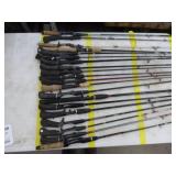 Lot of (20) Bait Caster Fishing Rods
