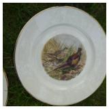 Lot of (8) Hand Painted Pheasant Collectible Plates  with One Collectible Platter