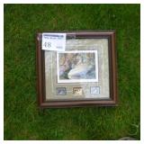 Duck Stamps by Bruce Miller #x Print in Wood Frame with Matte and glass