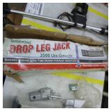 U.S. General Sidewind Square Steel Tube Drop Leg Jack 3500 lbs (in original packaging)