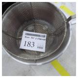 Aluminum Pot, Strainer and Fryer Basket