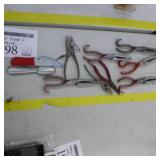 Lot of (Approximately 10) Fish Pliers, Fish Scaler
