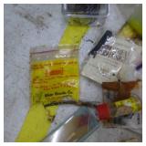 Lot of Fishing Tackle  with Sinkers, Hooks, Bobbers