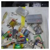 Vintage Plastic Fishing Worms and Misc. Tackle