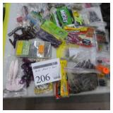 Lot of Plastic Fishing Bait Lures
