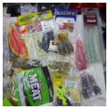 Lot of Plastic Fishing Bait Lures