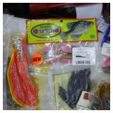 Lot of Plastic Fishing Bait Lures